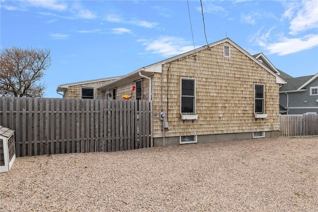 exterior space with fence