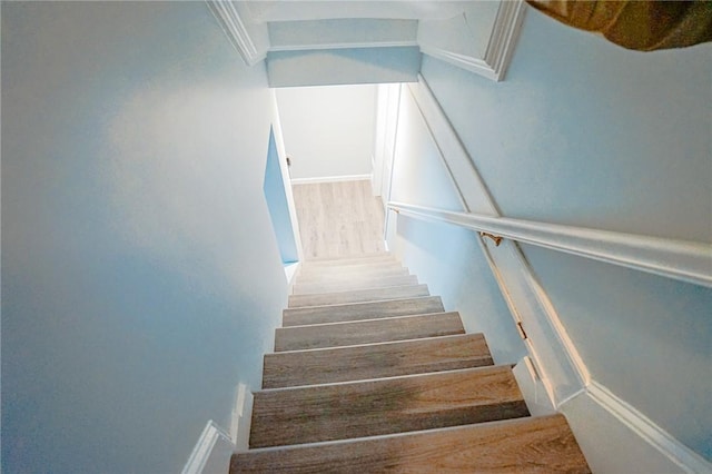 view of stairway