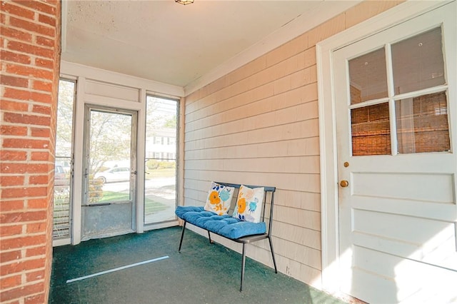 view of sunroom