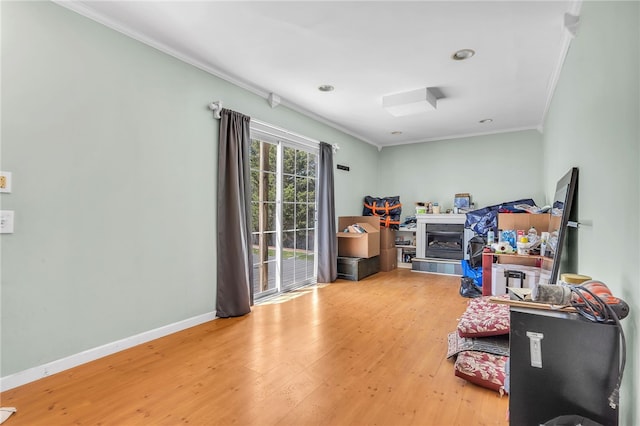 105 Quaker Dr, West Warwick, RI 02893 - interior space with wood finished floors, baseboards, and ornamental molding