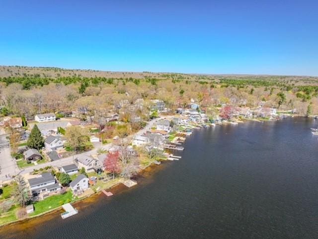 70 Shady Ln, Burrillville, RI 02859 - aerial overview of property's location featuring a large body of water and nearby suburban area