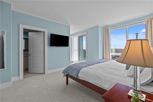 1 Tower Dr Unit 1502, Portsmouth, RI 02871 - carpeted bedroom featuring baseboards and ornamental molding