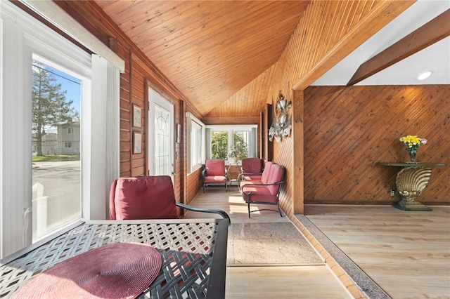 view of sunroom
