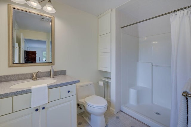 23 Pine Top Rd, Barrington, RI 02806 - bathroom featuring vanity, a shower with shower curtain, and tile patterned floors
