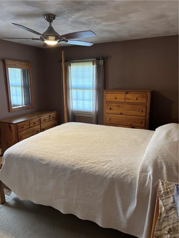 bedroom with a ceiling fan