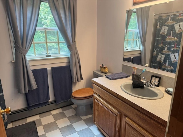 1 Gilman Rd, Hopkinton, RI 02832 - full bathroom featuring plenty of natural light, tile patterned floors, vanity, and toilet