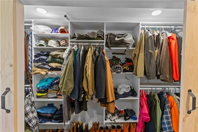 view of closet