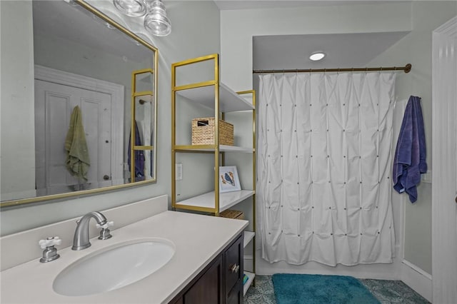 full bath featuring vanity