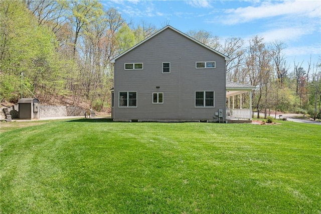 825 Woonsocket Hill Rd, North Smithfield, RI 02896 - back of property with a yard