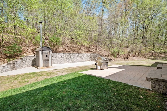 825 Woonsocket Hill Rd, North Smithfield, RI 02896 - view of yard with a patio area