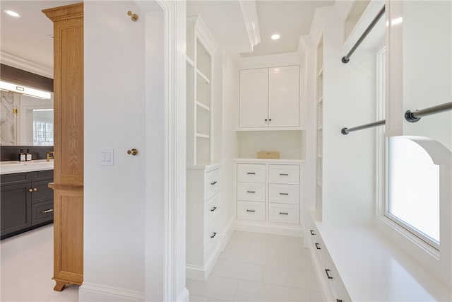 349 Wayland Ave, Providence, RI 02906 - walk in closet featuring light tile patterned flooring