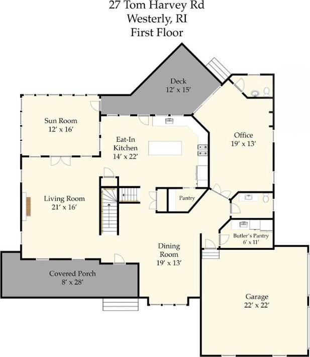 27 Tom Harvey Rd, Westerly, RI 02891 - room layout