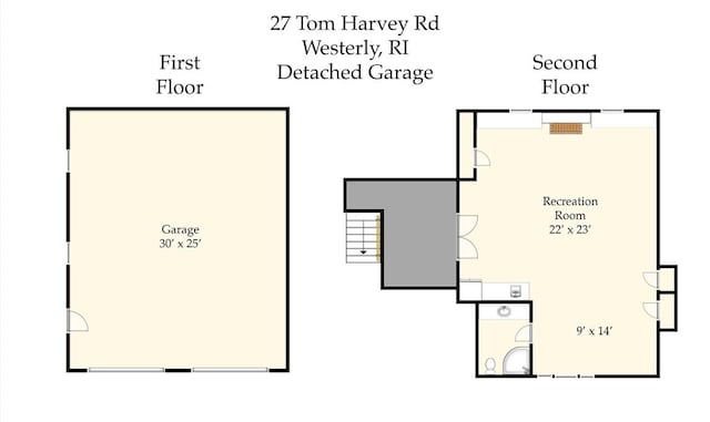 27 Tom Harvey Rd, Westerly, RI 02891 - floor plan / room layout