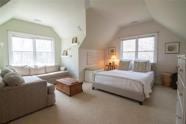 27 Tom Harvey Rd, Westerly, RI 02891 - carpeted bedroom with lofted ceiling and multiple windows