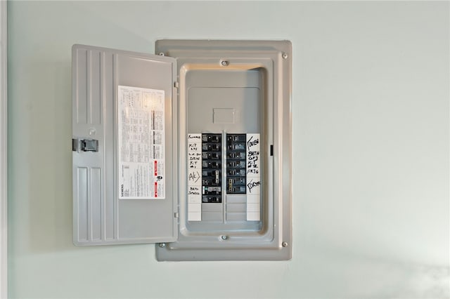 utility room featuring electric panel