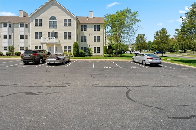 view of uncovered parking lot