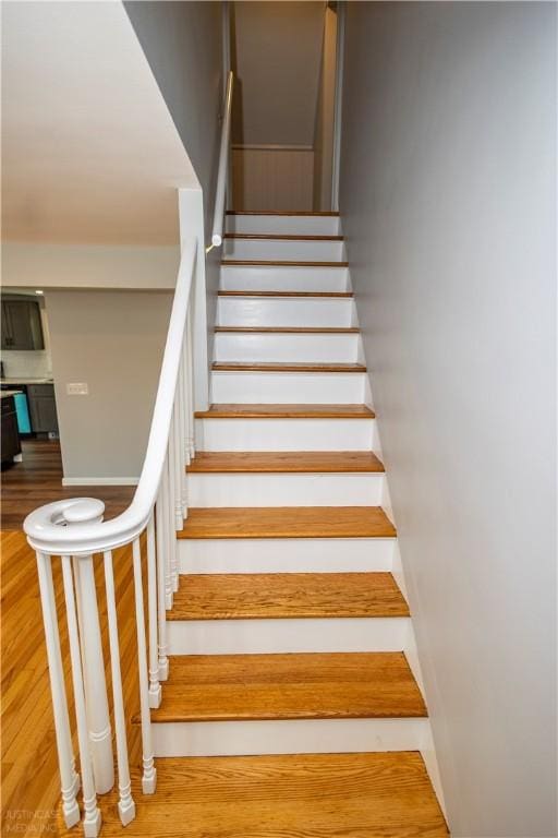2 King St, Johnston, RI 02919 - stairs with wood finished floors