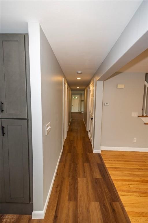 2 King St, Johnston, RI 02919 - hallway with wood finished floors and baseboards
