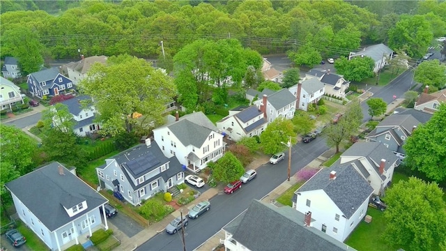 80 Wilcox Ave, Pawtucket, RI 02860 - drone / aerial view with a forest view and a residential view