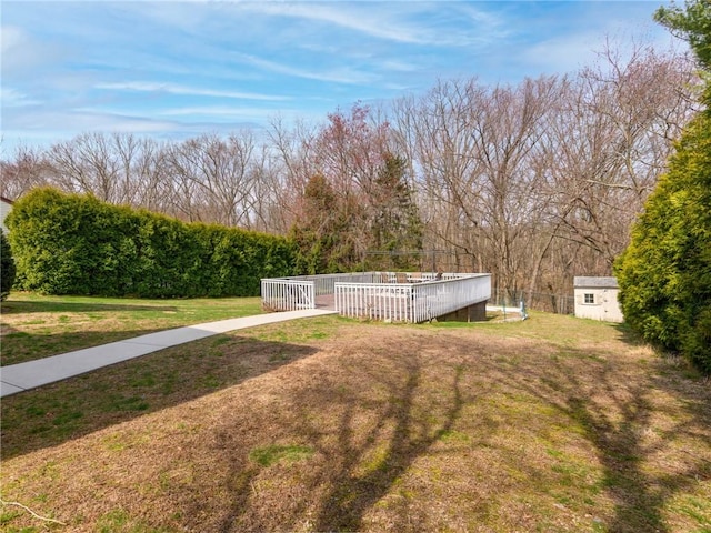 132 Elton Cir, Cranston, RI 02921 - view of yard with an outbuilding and a storage shed
