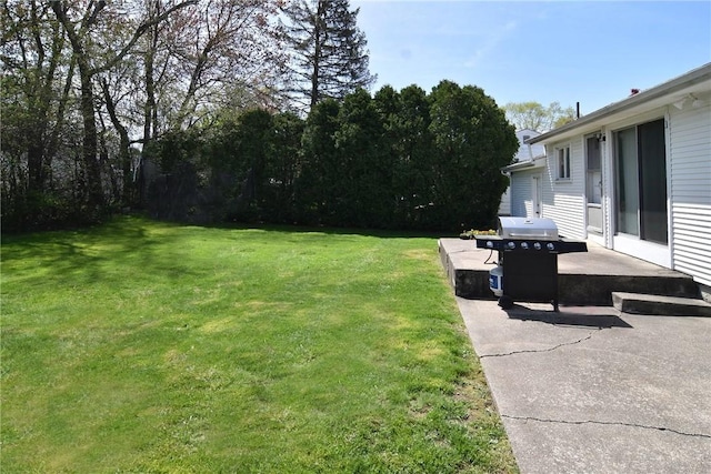 76 Oregon Ave, North Providence, RI 02911 - view of yard with a patio area