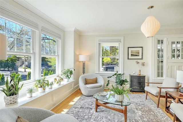 view of sunroom