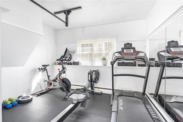 view of workout area