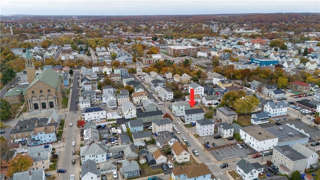 193 Harrison St, Pawtucket, RI 02860 - drone / aerial view with a residential view