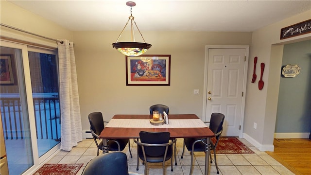 4 Tray Hollow Rd, Foster, RI 02825 - dining area with light tile patterned floors and baseboards