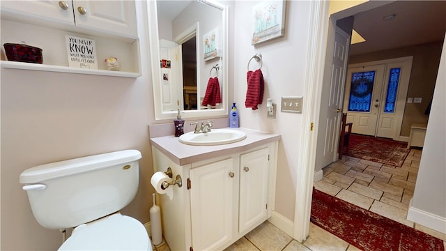 4 Tray Hollow Rd, Foster, RI 02825 - bathroom with vanity, toilet, and baseboards
