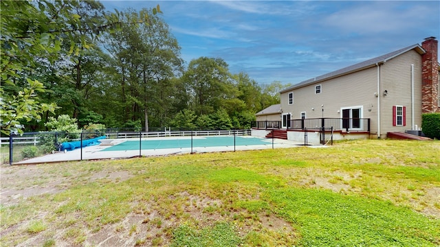 4 Tray Hollow Rd, Foster, RI 02825 - view of swimming pool featuring a deck