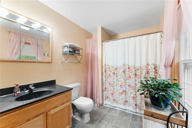 51 Mill Rd, Foster, RI 02825 - full bath with toilet, vanity, and a shower with shower curtain