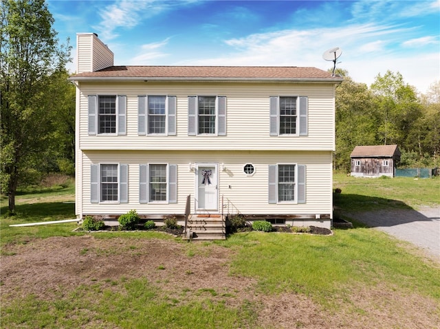 51 Mill Rd, Foster, RI 02825 - colonial house with a chimney and a front yard