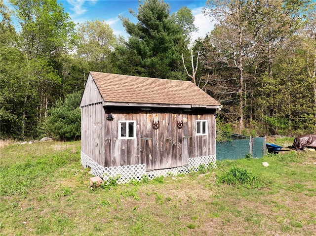 51 Mill Rd, Foster, RI 02825 - view of shed featuring fence