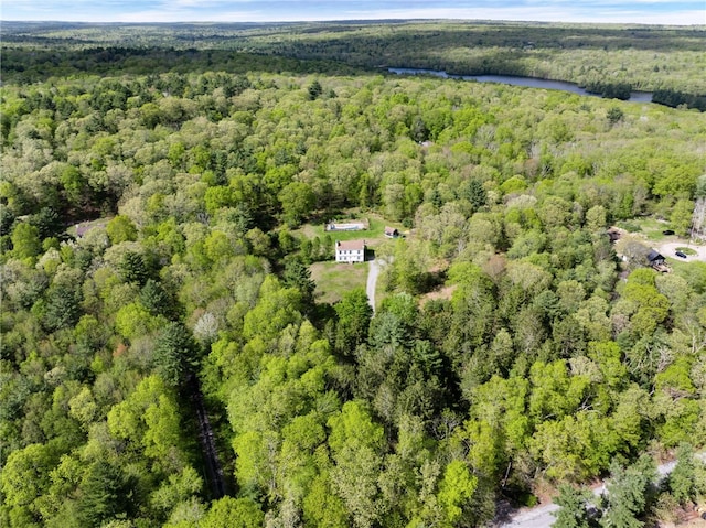 51 Mill Rd, Foster, RI 02825 - aerial view of property's location with a forest and a nearby body of water