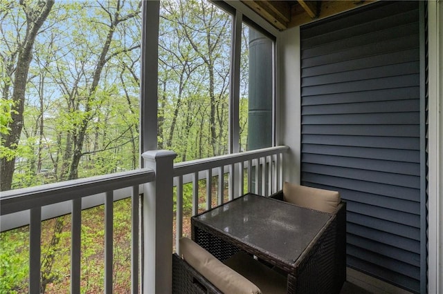 view of balcony