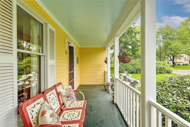 balcony with a porch