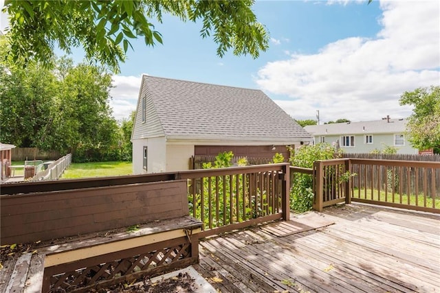 deck with fence