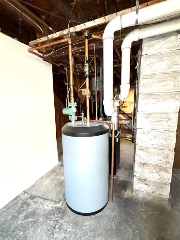 utilities featuring gas water heater