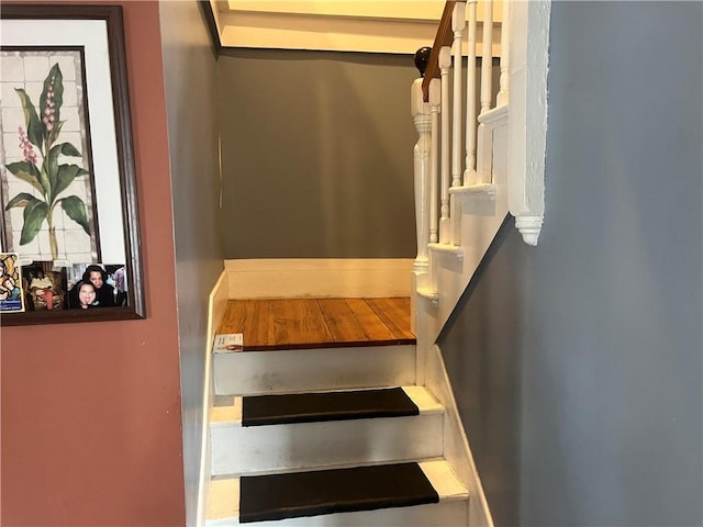 view of stairway