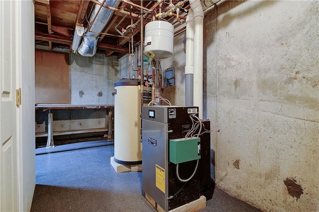 utilities with gas water heater