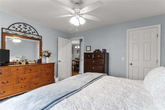 40 Saw Mill Dr Unit 203, North Kingstown, RI 02852 - bedroom featuring a ceiling fan