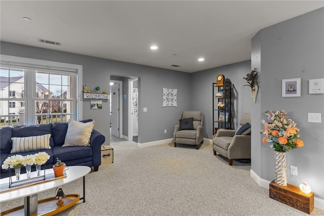 40 Saw Mill Dr Unit 203, North Kingstown, RI 02852 - carpeted living room with baseboards and recessed lighting