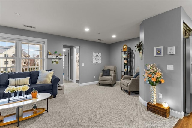 40 Saw Mill Dr Unit 203, North Kingstown, RI 02852 - carpeted living room with baseboards and recessed lighting