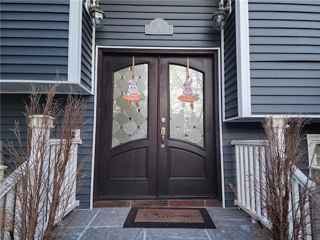 8 Marigold Ct, Cranston, RI 02920 - doorway to property with french doors