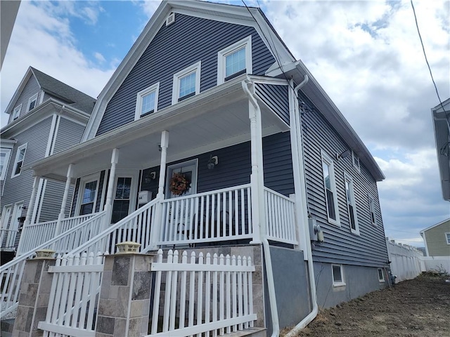 64 Westwood Ave, Cranston, RI 02905 - view of front facade with a porch