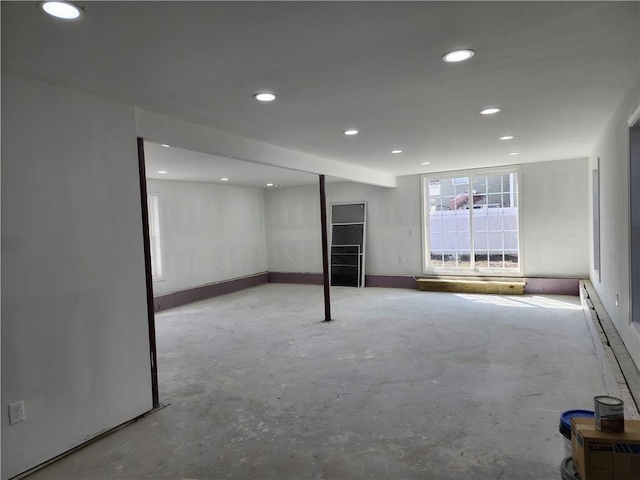 68 Westwood Ave, Cranston, RI 02905 - below grade area featuring recessed lighting