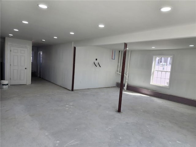 68 Westwood Ave, Cranston, RI 02905 - below grade area featuring recessed lighting