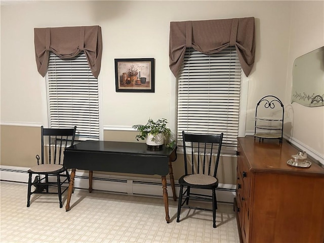 view of office area