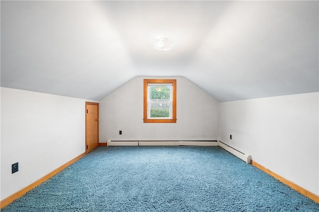 11 Homestead St, Smithfield, RI 02917 - additional living space with vaulted ceiling, carpet flooring, and baseboards